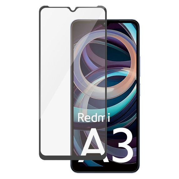 Tvrzené sklo UWF AB pro Xiaomi Redmi A3, Čierne, PanzerGlass