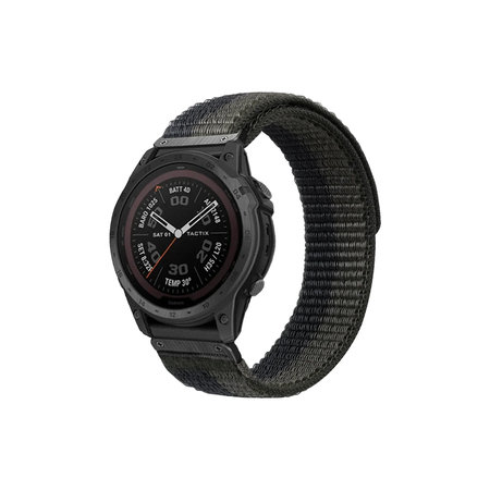 FixPremium - Nylonový řemínek pro Garmin (QuickFit 22 mm), šedý