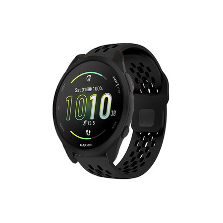 FixPremium - Univerzální silikonový řemínek pro Garmin (20 mm), černý