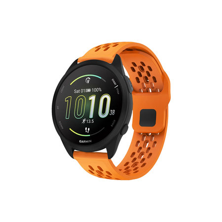 FixPremium - Univerzální silikonový řemínek pro Garmin (22 mm), oranžový