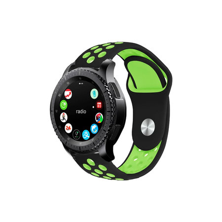 FixPremium - Silikonový sportovní řemínek pro Garmin (22 mm), černý