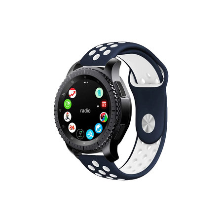 FixPremium - Silikonový sportovní řemínek pro Garmin (20 mm), modrý