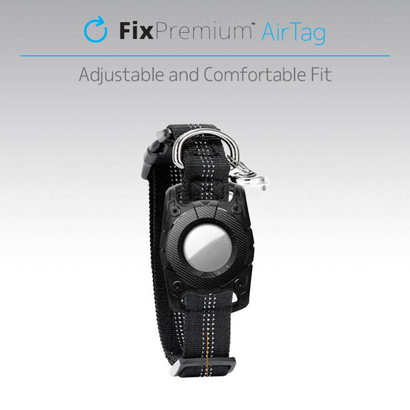 FixPremium - Obojek AirTag pro psy a kočky, modrý