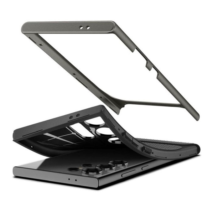 Spigen - Pouzdro Neo Hybrid pro Samsung Galaxy S24 Ultra, Gunmetal