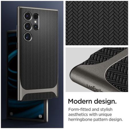 Spigen - Pouzdro Neo Hybrid pro Samsung Galaxy S24 Ultra, Gunmetal
