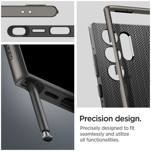 Spigen - Pouzdro Neo Hybrid pro Samsung Galaxy S24 Ultra, Gunmetal