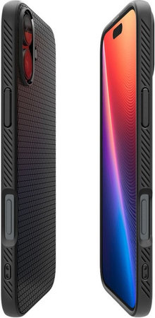 Spigen - Pouzdro Liquid Air pro iPhone 16 Plus, matte black