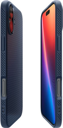 Spigen - Pouzdro Liquid Air pro iPhone 16, navy blue