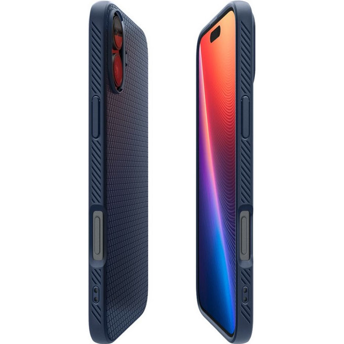 Spigen - Pouzdro Liquid Air pro iPhone 16, navy blue