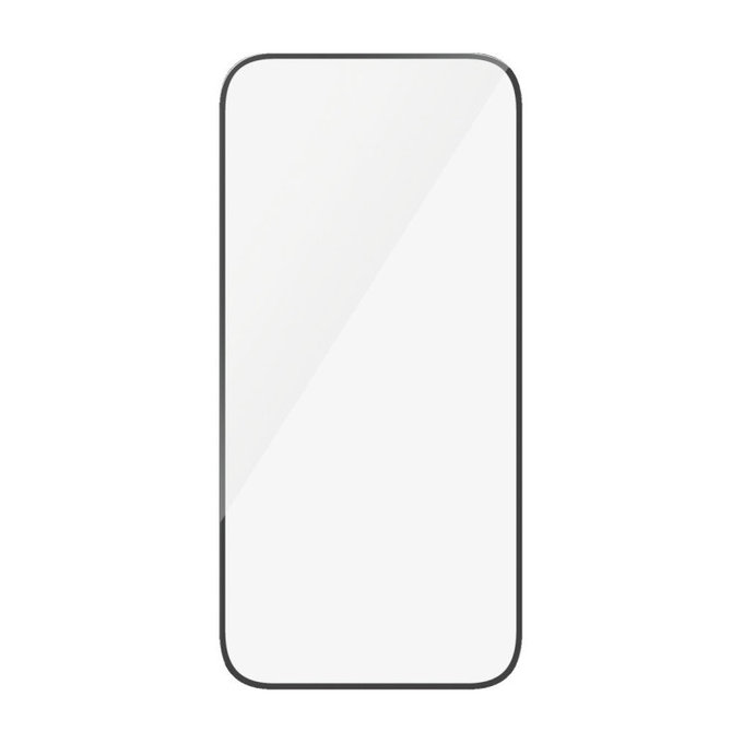 Tvrzené sklo UWF s aplikátorem pro iPhone 16/15, Černá, PanzerGlass