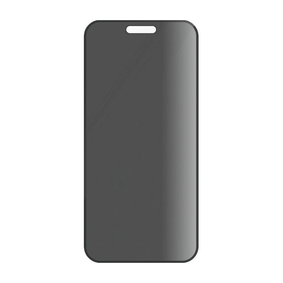 Tvrzené sklo UWF Privacy s aplikátorem pro iPhone 16/15, Černá, PanzerGlass