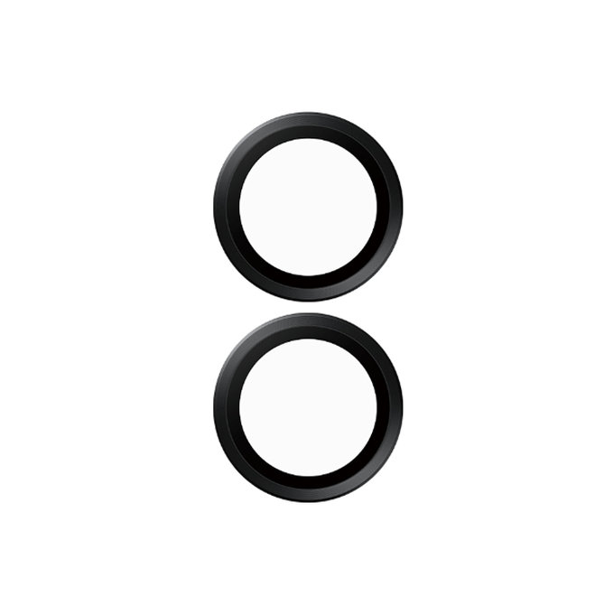 PanzerGlass - Ochranný Kryt Objektivu Fotoaparátu Hoops Ceramic pro iPhone 16 a 16 Plus, černá