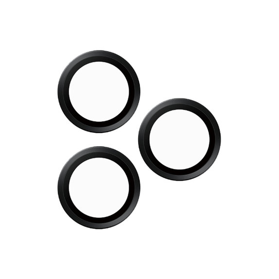 PanzerGlass - Ochranný Kryt Objektivu Fotoaparátu Hoops pro iPhone 16 Pro a 16 Pro Max, černá