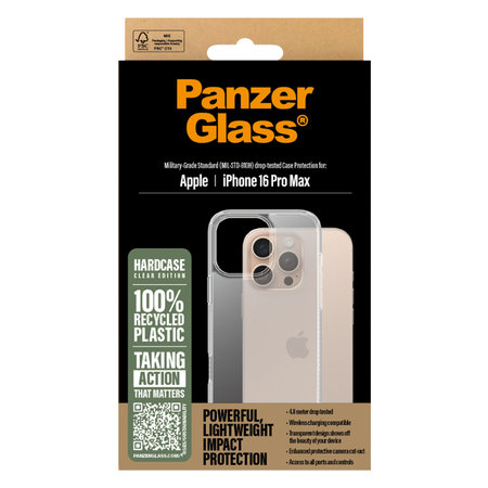 PanzerGlass - Puzdro HardCase pro iPhone 16 Pro Max, transparentní