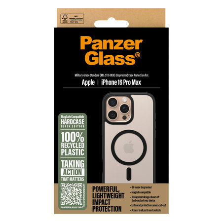 PanzerGlass - Puzdro HardCase s MagSafe pro iPhone 16 Pro Max, černá