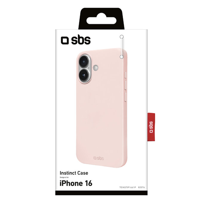 SBS - Puzdro Instinct pro iPhone 16, růžová