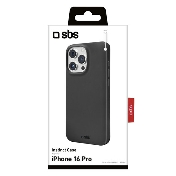 SBS - Puzdro Instinct pro iPhone 16 Pro, černá
