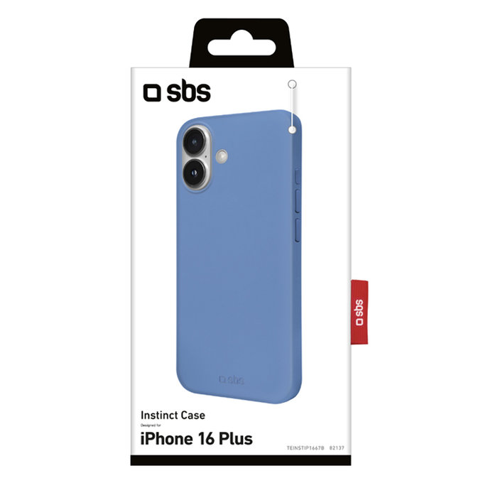 SBS - Puzdro Instinct pro iPhone 16 Plus, modra