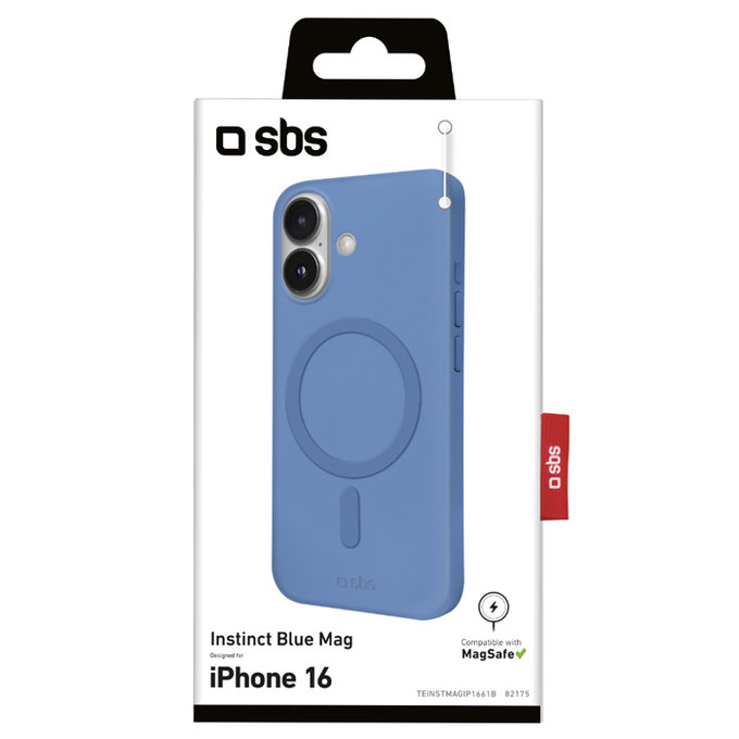SBS - Puzdro Instinct Mag s MagSafe pro iPhone 16, modra