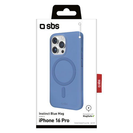 SBS - Puzdro Instinct Mag s MagSafe pro iPhone 16 Pro, modra