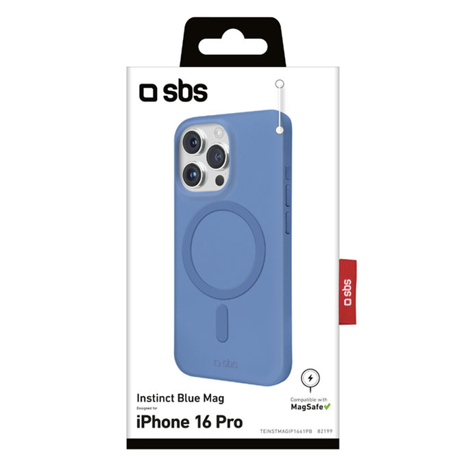 SBS - Puzdro Instinct Mag s MagSafe pro iPhone 16 Pro, modra