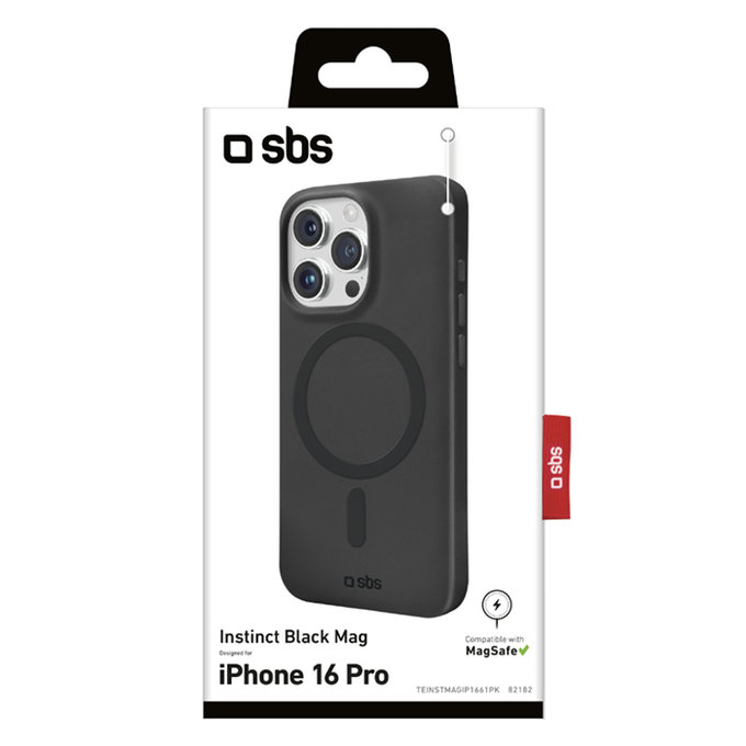 SBS - Puzdro Instinct Mag s MagSafe pro iPhone 16 Pro, černá