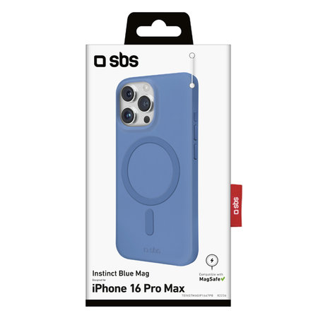 SBS - Puzdro Instinct Mag s MagSafe pro iPhone 16 Pro Max, modra
