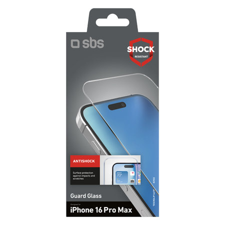SBS - Tvrzené sklo Guard Glass pro iPhone 16 Pro Max, transparentní