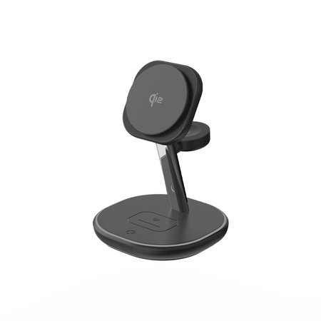 FixPremium - MagSafe Nabíjecí Stojan s Qi2, černá