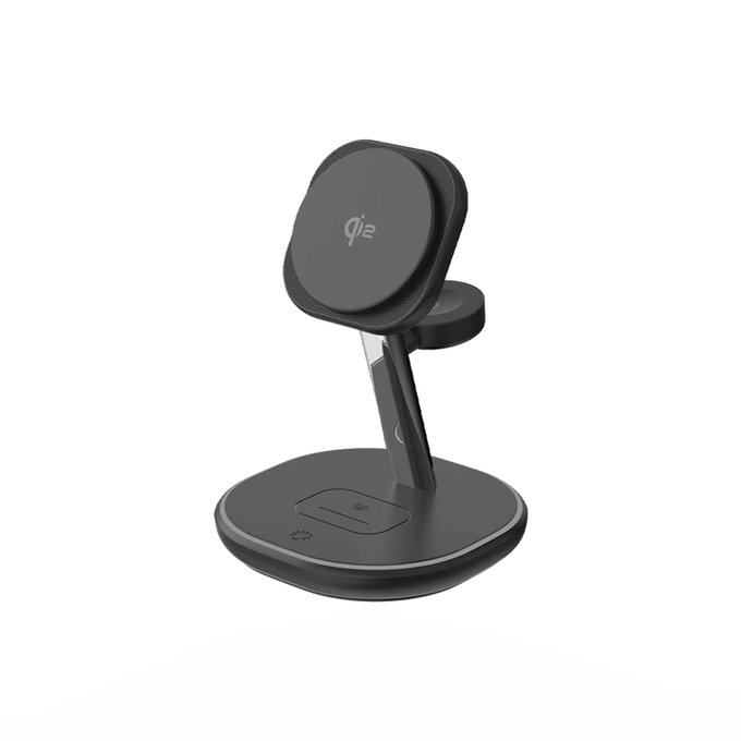 FixPremium - MagSafe Nabíjecí Stojan s Qi2, černá
