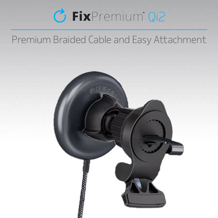 FixPremium - MagSafe Nabíječka do Auta s Qi2, černá