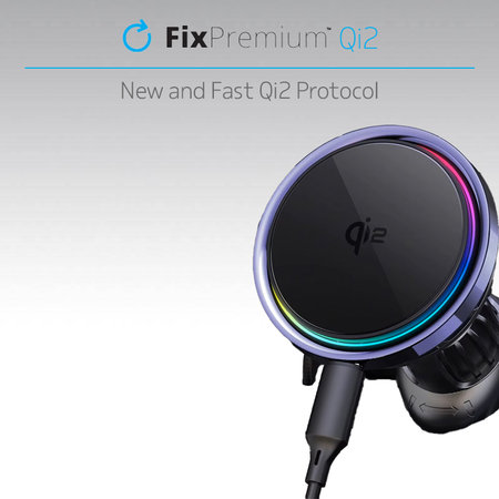 FixPremium - MagSafe Nabíječka do Auta Mini s Qi2, černá