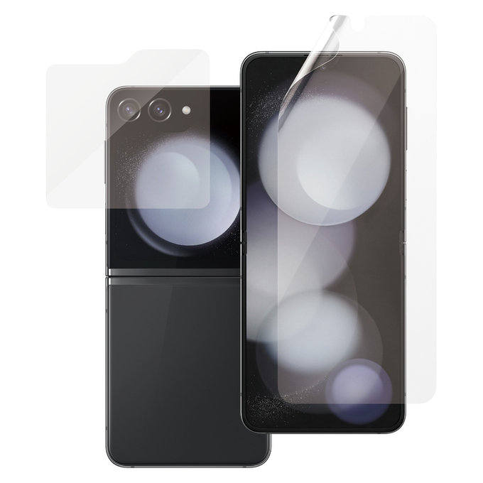 Ochranná fólie UWF a tvrzené sklo pro Samsung Galaxy Z Flip6, Čirá, SAFE by PanzerGlass