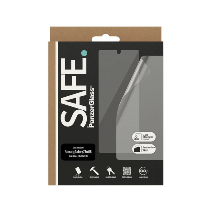 Ochranná fólie UWF a tvrzené sklo pro Samsung Galaxy Z Fold6, Čirá, SAFE by PanzerGlass