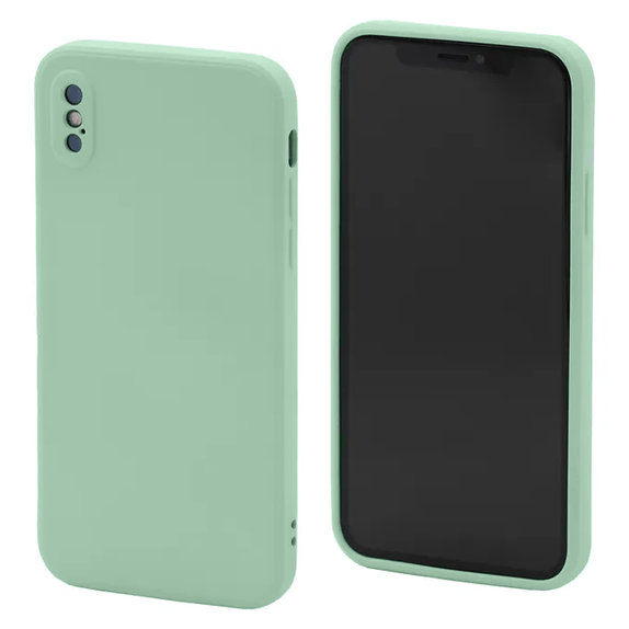 FixPremium - Silikonové Pouzdro pro iPhone X a XS, zelená