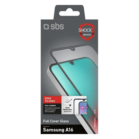 SBS - Tvrzené Sklo Full Cover pre Samsung Galaxy A16 a A26, černá