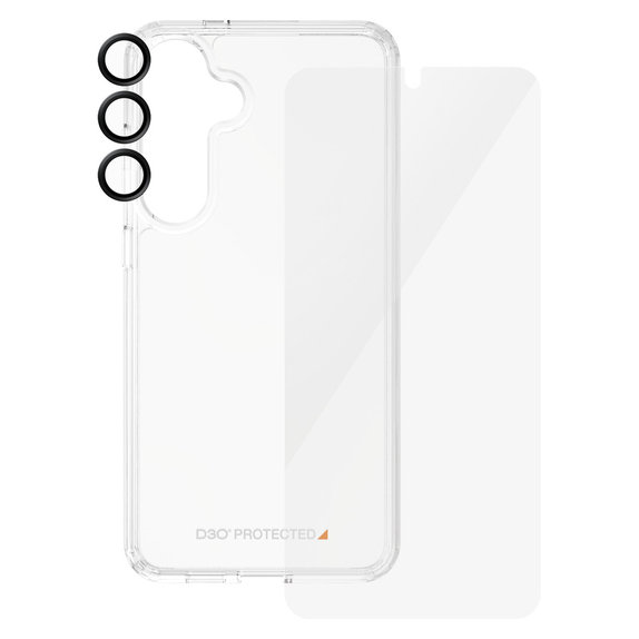 Bundle Hoops + Tvrzené sklo UWF + Hard Case D3O pro Samsung Galaxy S24+, PanzerGlass