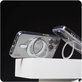 Pouzdro Kickstand s MagSafe pro iPhone 16 Plus, Stříbrná, CARE