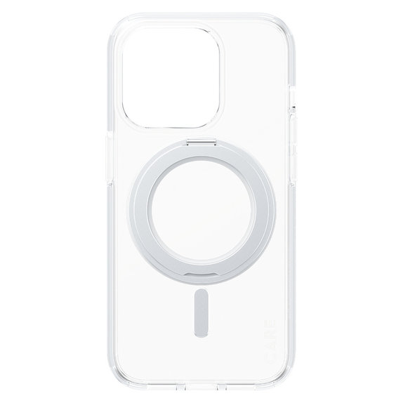 Pouzdro Kickstand s MagSAFE by PanzerGlass pro iPhone 15 Pro, Stříbrná, PanzerGlass