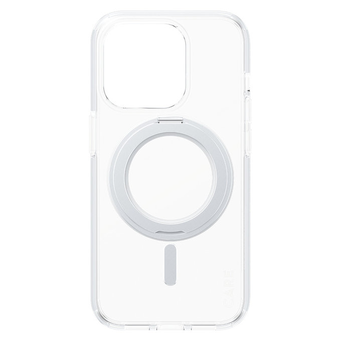 Pouzdro Kickstand s MagSAFE by PanzerGlass pro iPhone 15 Pro, Stříbrná, PanzerGlass
