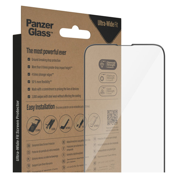 Tvrzené sklo UWF AB pro Google Pixel 8 Pro, Černá, PanzerGlass