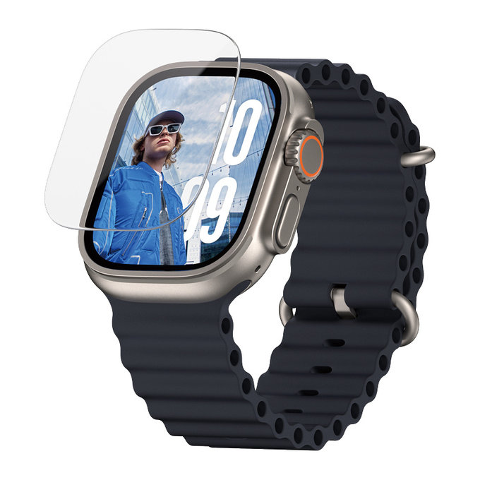 Tvrzené sklo pro Apple Watch Ultra 2024/Ultra 2/Ultra, Čirá, PanzerGlass