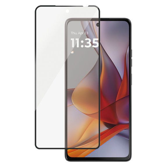 Tvrzené sklo UWF pro Motorola Moto G75 5G, Černá, PanzerGlass