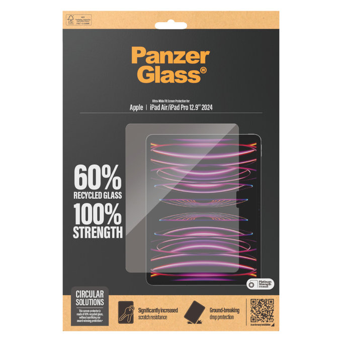 Tvrzené sklo UWF pro iPad Air 13"/Pro 13", Čirá, PanzerGlass
