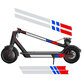 Xiaomi Mi Electric Scooter 1S, 2 M365, Essential, Pro, Pro 2 - Reflexní Nálepky (A)