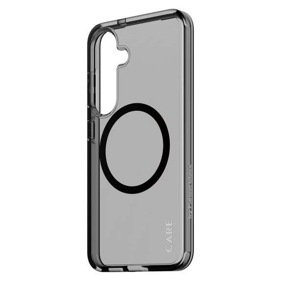 Pouzdro Smokey s černým QI pro Samsung Galaxy S25, Černá, PanzerGlass