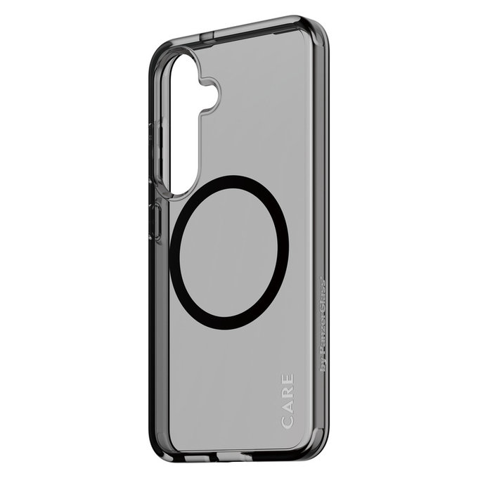 Pouzdro Smokey s černým QI pro Samsung Galaxy S25, Černá, PanzerGlass