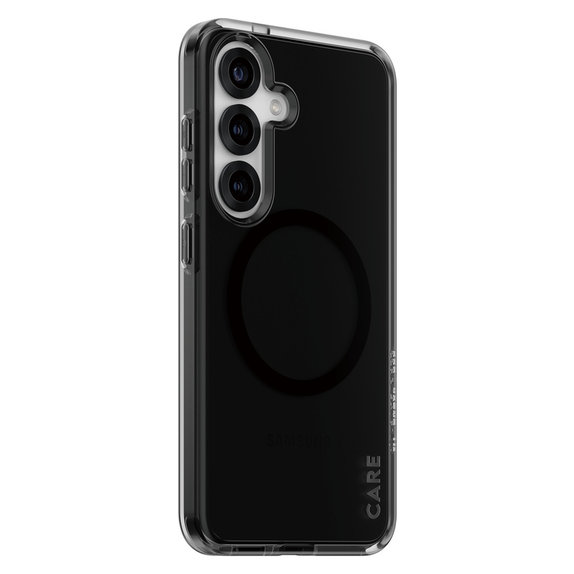 Pouzdro Smokey s černým QI pro Samsung Galaxy S25, Černá, PanzerGlass