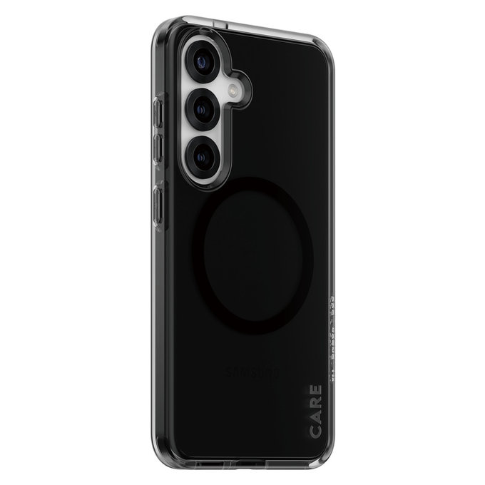 Pouzdro Smokey s černým QI pro Samsung Galaxy S25, Černá, PanzerGlass