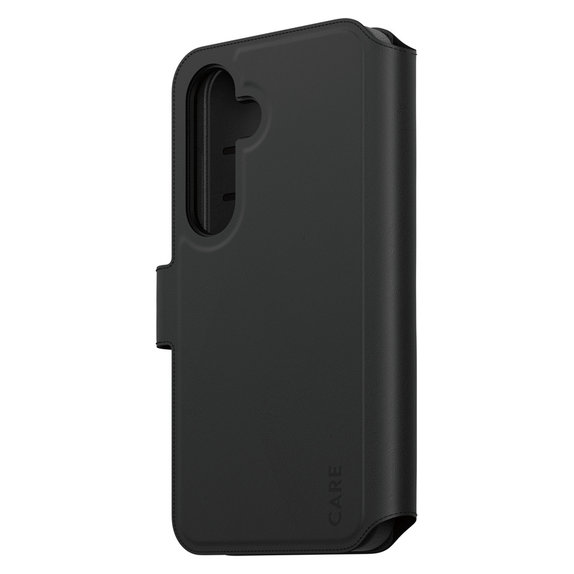 Pouzdro Wallet Tango Two-In-One s QI pro Samsung Galaxy S25, Černá, PanzerGlass